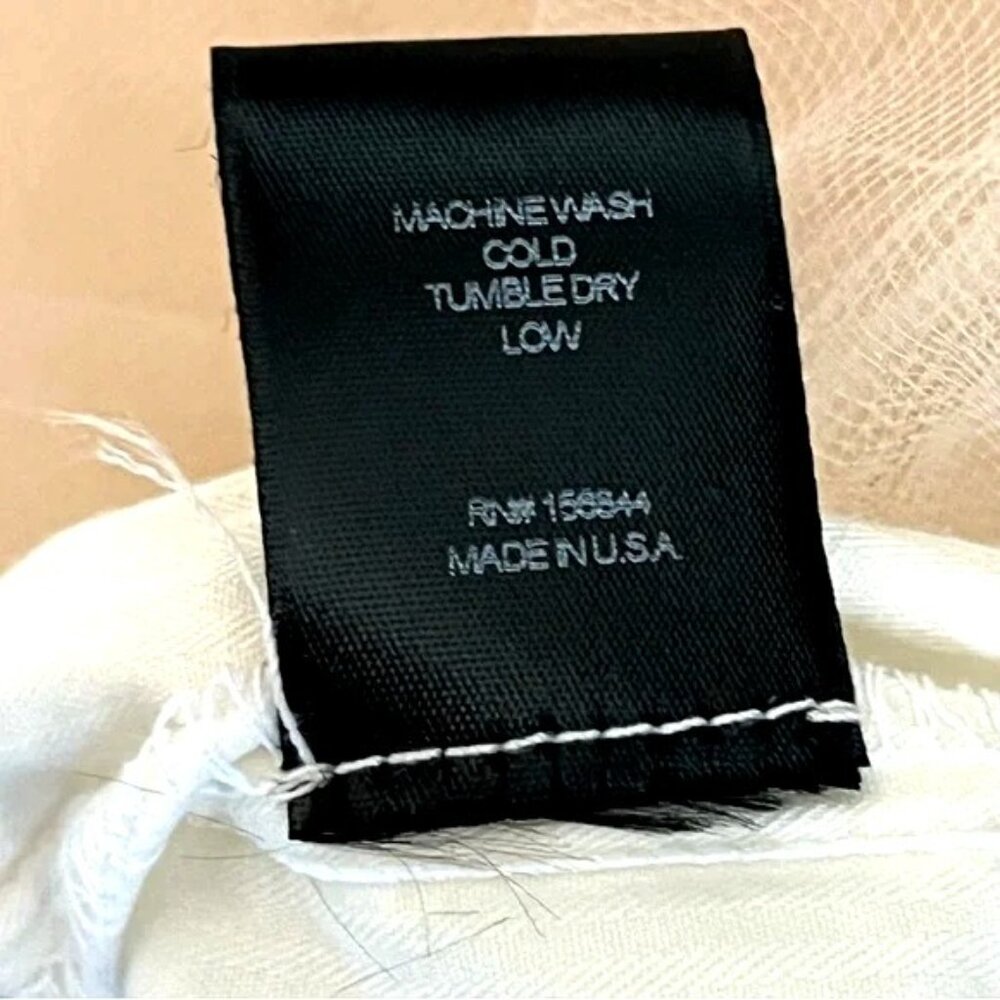 Le Superbe Mr & Mrs Benjamin midi skirt off-white tulle hem stretch size 8 - Picture 13 of 14